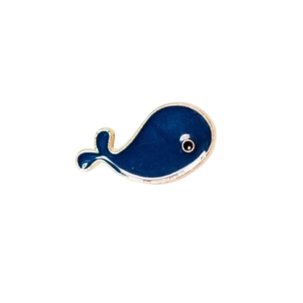 Mini Blue Whale Pin Badge